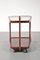 Glass & Wood Serving Trolley, 1950s 8