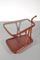 Glass & Wood Serving Trolley, 1950s, Image 3