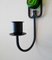 Green Glass Wall Mounted Candlestick by Erik Höglund for Boda, 1960s 8
