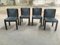 Chaises en Acajou, Italie, 1970s, Set de 4 1