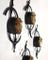 Brutalist Iron & Glass Wall Lamps, 1960s, Set of 6 7