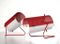 Lámparas de mesa en blanco y rojo de Stilux, años 60. Juego de 2, Imagen 2