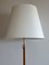 Lampe aus Leder & Metall, 1950er 4