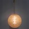 Vintage Hanging Lamp with Round Plastic Globe, Image 3