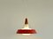 Lámpara colgante danesa de vidrio opalino, años 60, Imagen 7