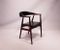 Fauteuil en Teck en Cuir Noir, Danemark, 1960s 4