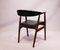 Danish Armchair in Teak and Black Leather, 1960s, Image 7