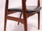 Danish Armchair in Teak and Black Leather, 1960s, Image 5