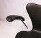 Black Leather Model 3207 Seven Chair by Arne Jacobsen for Fritz Hansen, 1980s 6