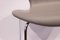 Model 3107 Seven Chair in Light Grey Leather by Arne Jacobsen for Fritz Hansen, 1980s 7