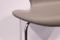 Model 3107 Seven Chair in Light Grey Leather by Arne Jacobsen for Fritz Hansen, 1980s, Image 7