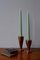 Vintage Danish Brass Candlesticks, Set of 2, Image 3