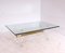 French Gilt Brass, Acrylic Glass & Glass Coffee Table, 1980s, Image 4