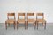 Mid-Century German 351/ 3 Dining Chairs by Georg Leowald for Wilkhahn, 1950s, Set of 4 2