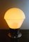 Lámpara que cambia de color de vidrio acrílico con base cromada, años 70, Imagen 3