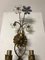 Large Vintage Italian Single Wall Light with Murano Glass Flowers, Image 6