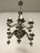 Vintage French Porcelain Flower Chandelier 18