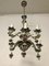 Vintage French Porcelain Flower Chandelier 17