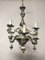 Vintage French Porcelain Flower Chandelier 8