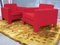 Fauteuils Rouges, 1960s, Set de 2 2