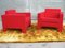 Red Armchairs, 1960s, Set of 2 1