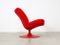 Model F504 Red Lounge Chair by Geoffrey Harcourt for Artifort, 1970s 3
