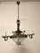 Italian Vintage Capodimonte Porcelain Bronze Chandelier 10