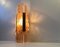 Aladdin Sunburst Wandlampe aus bernsteinfarbenem Glas & Messing von Vitrika, 1960er 4