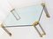 Brass Steel & Glass Coffee Table, 1970s 9