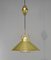 P 295 Brass Pendant Lamp by Fritz Schlegel for Lyfa, 1963 1