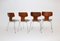 Model 3103 Stacking Chairs by Arne Jacobsen for Fritz Hansen, 1960s, Set of 4 4