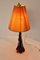 Mid-Century Blue Conical Glass Table Lamp, 1950s, Image 6