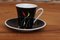 Hand-Painted Black & White Coffee Set from Kahla, 1960s, Set of 17, Image 4