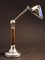 French Functionalist Desk Lamp with Wood from Pirouette, 1920s 4