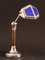 French Functionalist Desk Lamp with Wood from Pirouette, 1920s 1