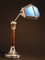 French Functionalist Desk Lamp with Wood from Pirouette, 1920s 3