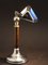 French Functionalist Desk Lamp with Wood from Pirouette, 1920s 2