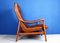 Mid-Century Scandinavian Lounge Chair in Solid Wood and Eco-Leather 9