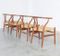 Vintage Wishbone Chairs by Hans J. Wegner for Carl Hansen, Set of 4 8