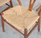 Vintage Wishbone Chairs by Hans J. Wegner for Carl Hansen, Set of 4 6