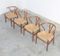 Vintage Wishbone Chairs by Hans J. Wegner for Carl Hansen, Set of 4 4