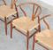 Vintage Wishbone Chairs by Hans J. Wegner for Carl Hansen, Set of 4, Image 5