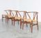 Vintage Wishbone Chairs by Hans J. Wegner for Carl Hansen, Set of 4 2