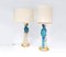 Vintage Blue Parrot Lamps, 1970s, Set of 2 2