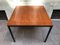 Square Teak Table with Metal Legs by Paolo Tiche for Arform, 1950s 2