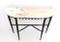 Ebonized Beech & Pink Marble Console Table, 1950s 6