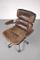 Brown Leather Desk Chair, 1960s 17