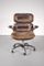 Brown Leather Desk Chair, 1960s 1