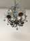 Vintage Italian Chandelier with Opaline and Murano Glass Drops 11