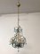 Vintage Italian Chandelier with Opaline and Murano Glass Drops 3